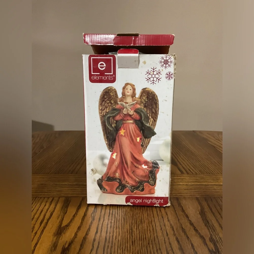 Large ceramic table top Angel night light